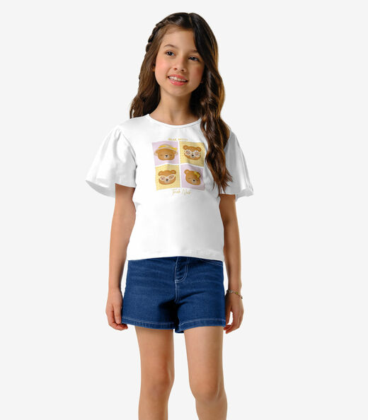 Image_Conjunto Infantil Blusa Com Shorts Trick Nick Branco