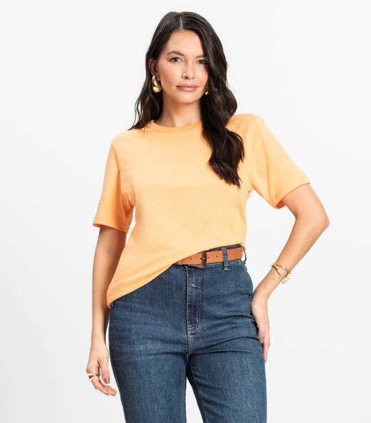 Image_Camiseta Básica Unissex Rovitex Laranja