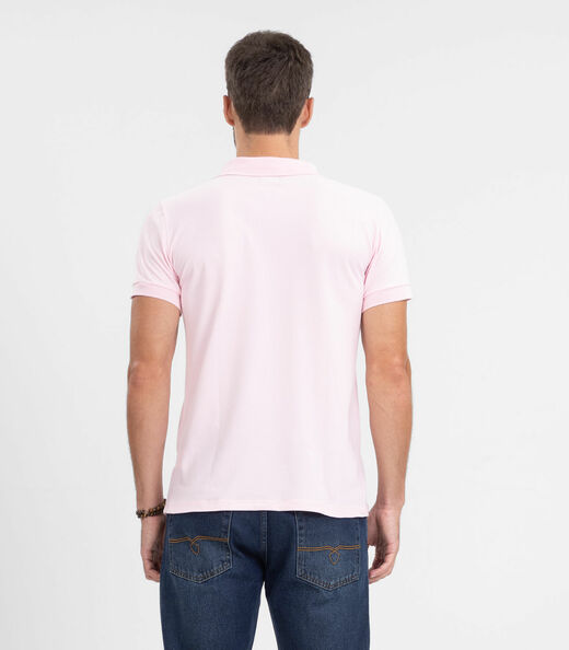 Polo Masculina Básica Diametro Rosa