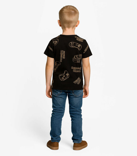 Camiseta Infantil Menino Infinita Cor Preto