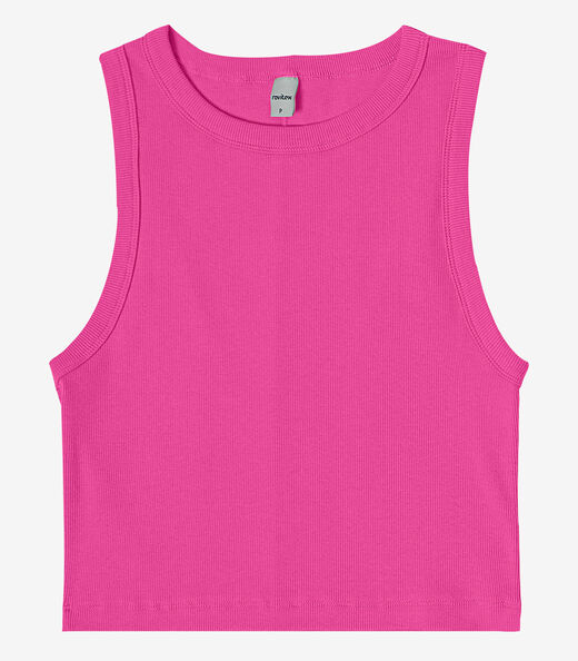 Regata Cropped Feminina Ribana Rovitex Rosa