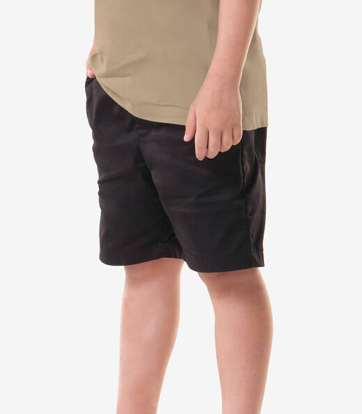 Conjunto Infantil Camisa Com Bermuda Trick Nick Bege