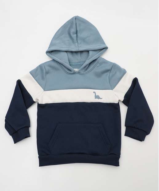 Calça Infantil Jogger Moletom Marisa Tam 1 a 3 Azul