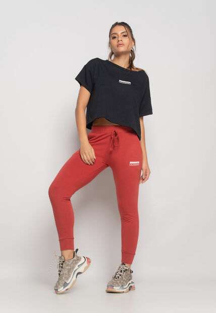 Cropped Esportivo Amplo Malha Comfort Preto Salvatore Fashion