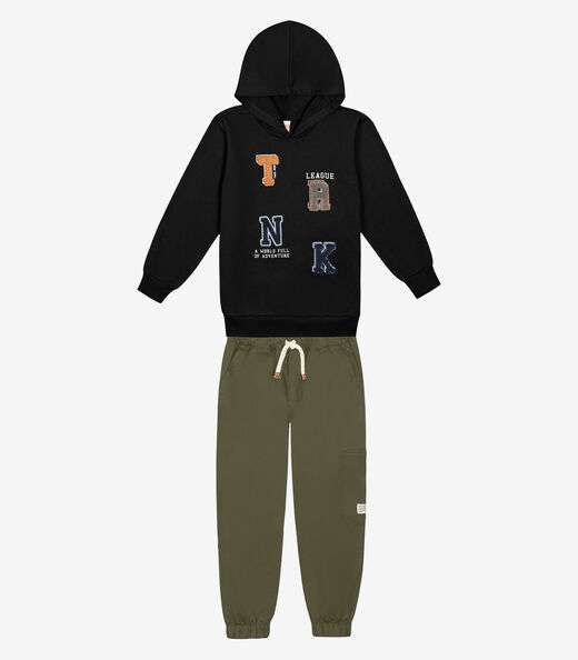 Image_Conjunto Infantil Blusão Com Calça Trick Nick Preto