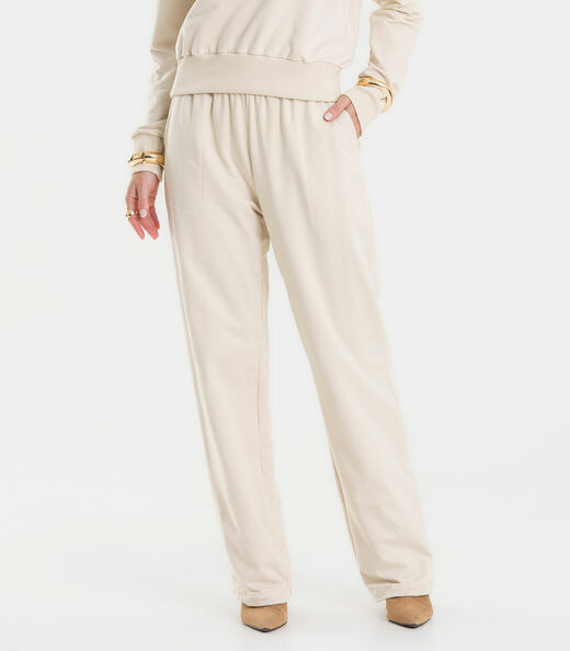Conjunto Blusão Com Calça Feminino Rovitex Bege