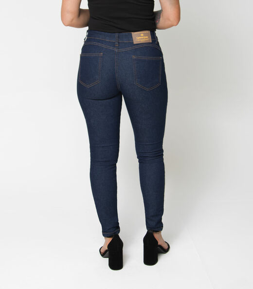 Calça Feminina Jeans Skinny Optmist Jeans Azul