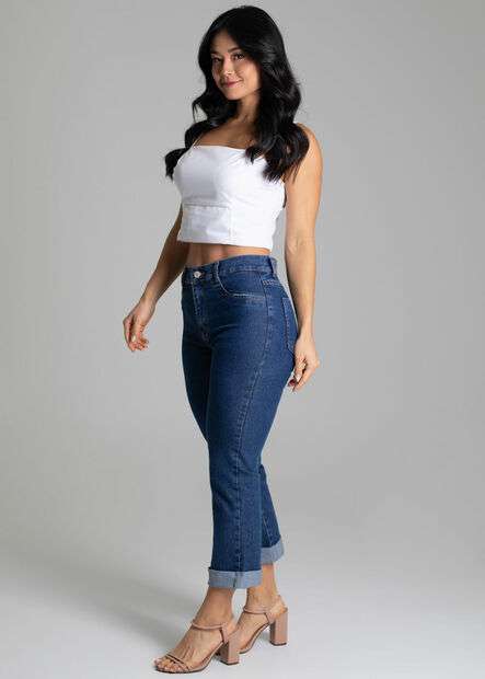 Calça Jeans Sawary Cropped - 278821