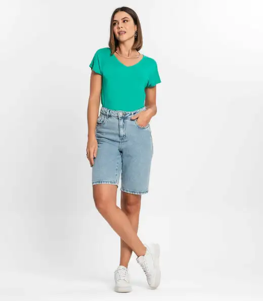 Blusa Feminina Viscotorcion Rovitex Verde