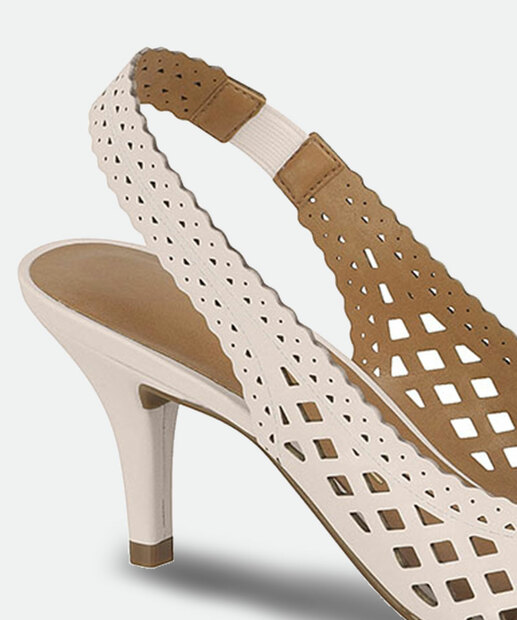 Scarpin Feminino Slingback Salto Fino Vizzano 