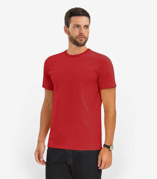 Image_Camiseta Masculina Básica Manga Curta Select Vermelho