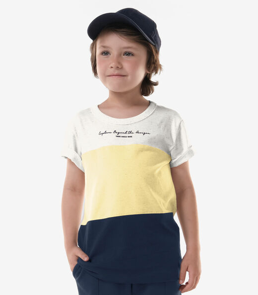 Image_Camiseta Infantil Masculina Meia Malha Trick Nick Azul