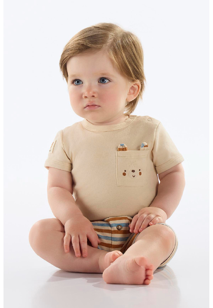 Short em Suedine para Bebê Menino Up Baby