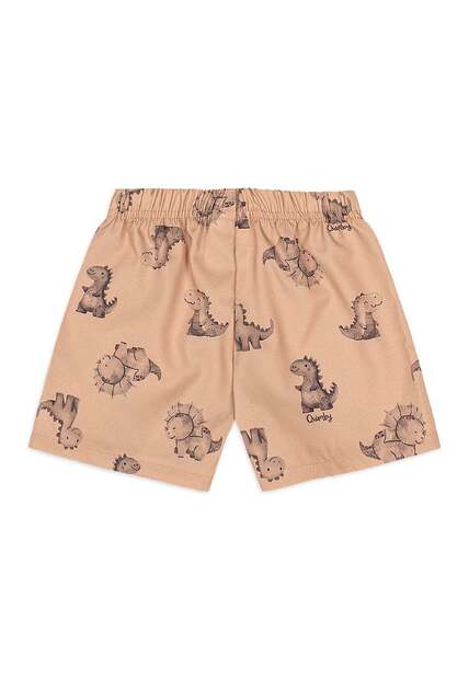 Conjunto Bebê Camiseta Dino Bermuda Quimby