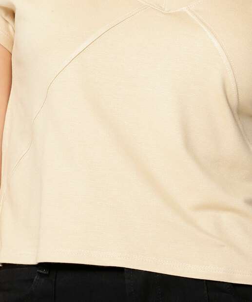 Blusa Feminina Básica Manga Curta Marisa  