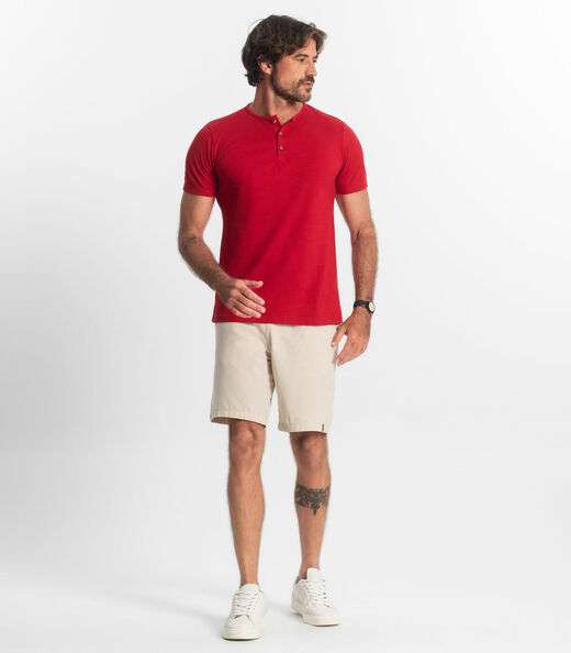 Camiseta Manga Curta Masculino Adulto Select Vermelho