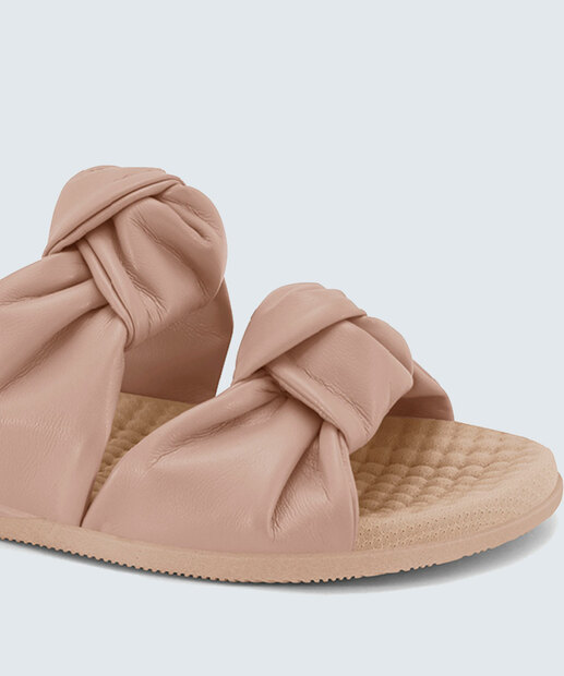 Rasteirinha Feminina Tiras Nó Conforto Comfortflex