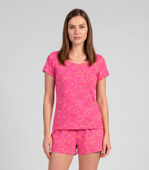 Image_Pijama Feminina Short E Blusa Infinita Cor Rosa