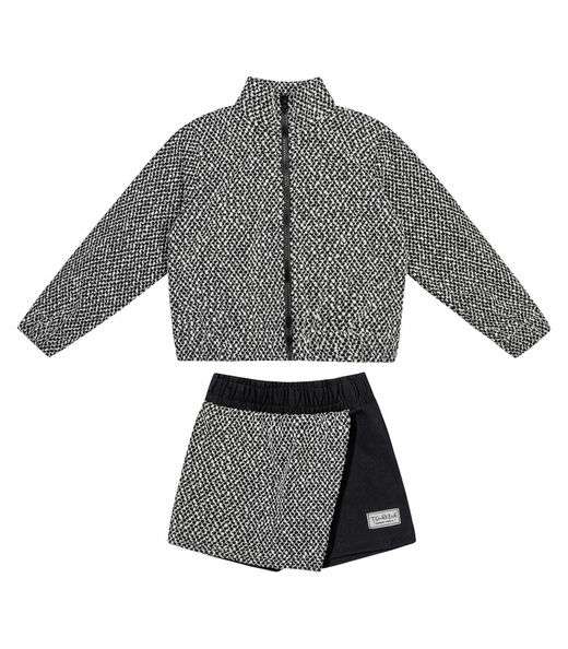 Conjunto Jaqueta com Shorts Saia Trick Nick Preto