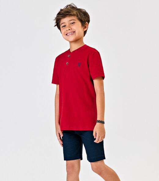 Image_Conjunto Infantil Camiseta Com Bermuda Trick Nick Vermelho