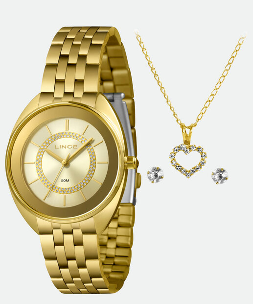 Image_Kit Relógio Feminino Lince LRGJ171L38 KBPRC1KX Dourado