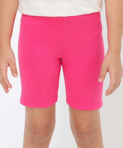 Bermuda Infantil Ciclista Cotton Marisa Tam 4 a 10 Rosa