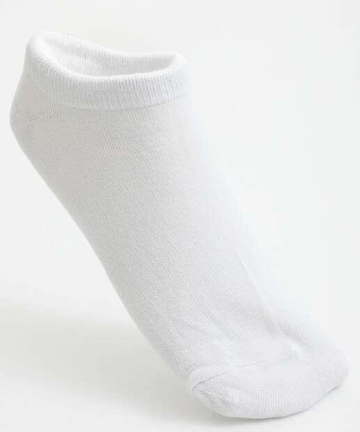 Kit 2 Pares Meias Masculina Invisíveis Marisa Branco