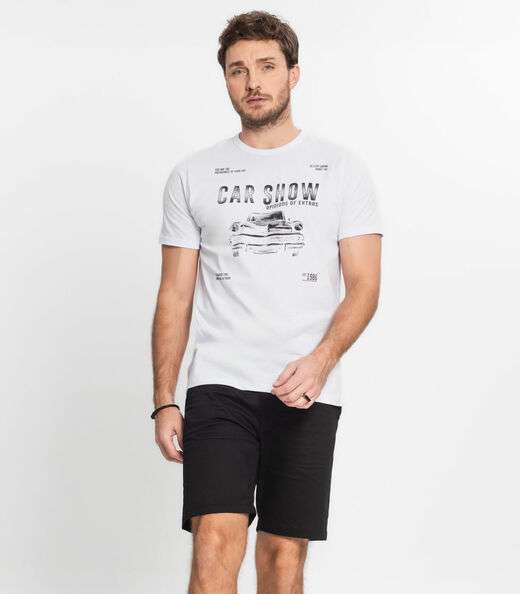 Bermuda Masculina Sarja Rovitex Preto