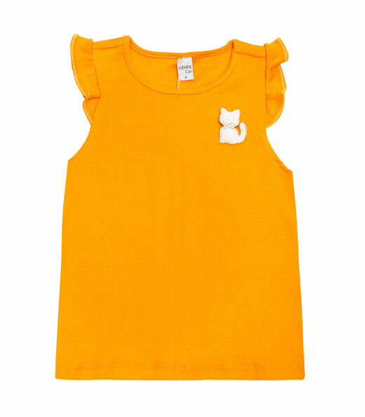 Blusa Infantil Feminina Ribana Infinita Cor Marrom