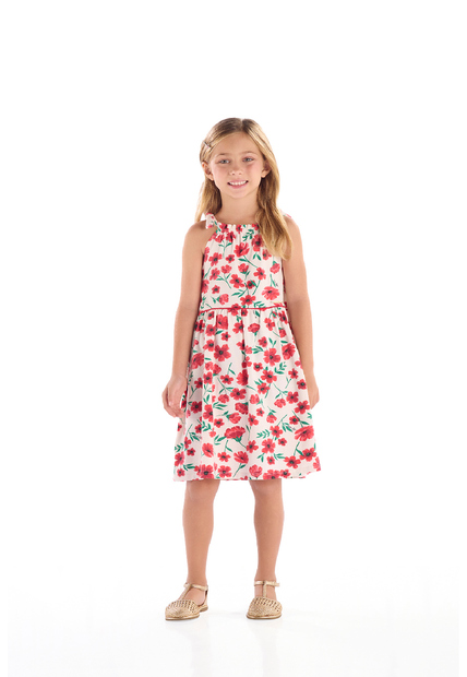 Image_Vestido Infantil em Cotton Sem Manga Quimby