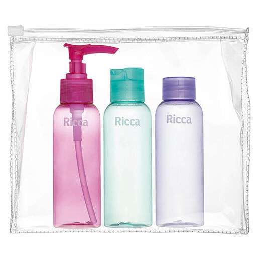 Image_Conjunto Com 3 Frascos De Viagem Ricca