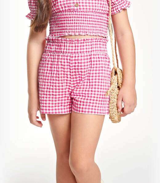 Conjunto Menina Blusa com Shorts Trick Nick Rosa