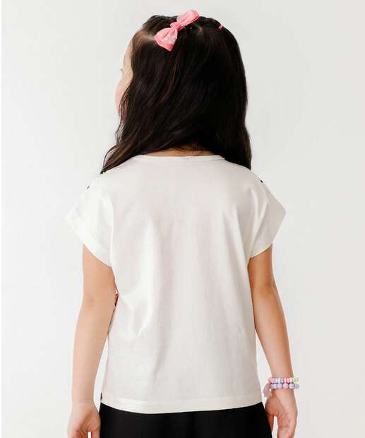 Blusa Infantil Estampa Hello Kitty Sanrio Tam 4 a 10