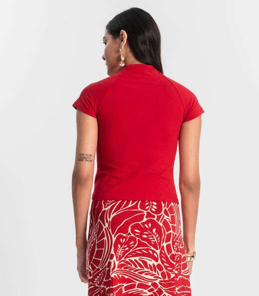 Blusa Feminina Cotton Rovitex Vermelho