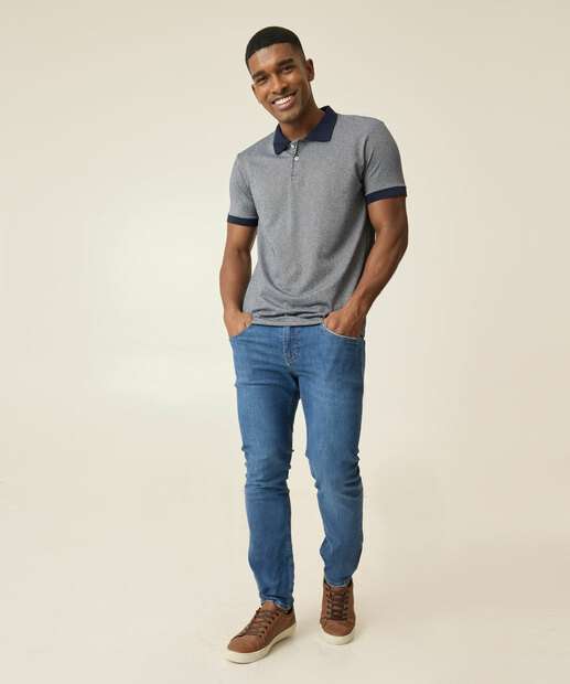 Calça Masculina Jeans Slim Bolsos MR