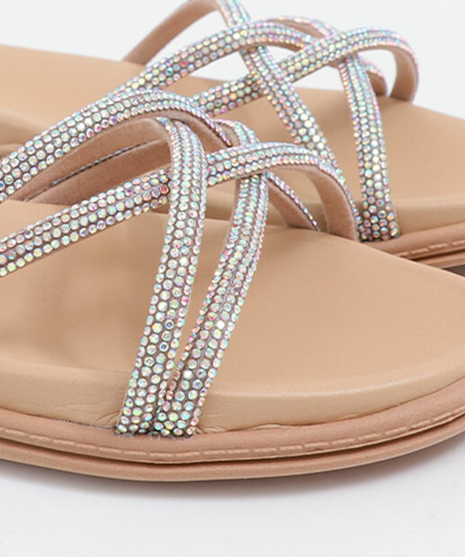 Rasteirinha Feminina Strass Beira Rio 