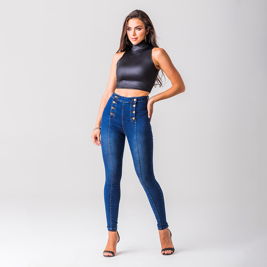 Calça Skinny Jeans Feminina Moderna Zune