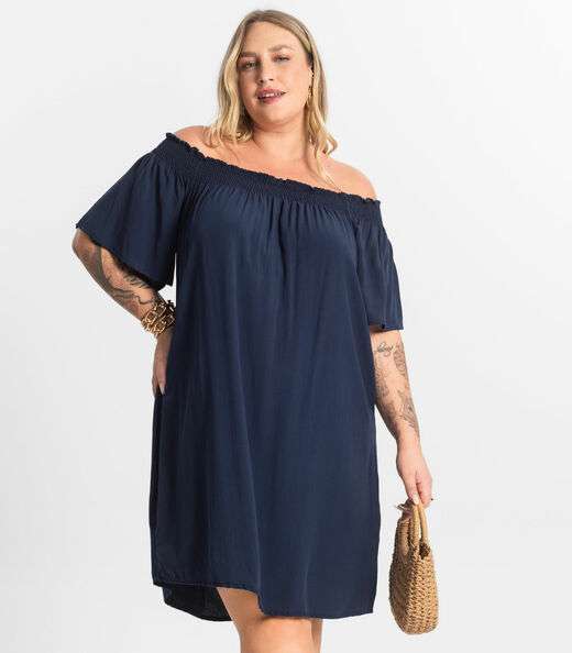 Vestido Curto Secret Glam Azul