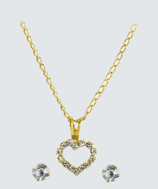 Kit Relógio Feminino Strass Lince LRGJ151L38KBO7P1KX