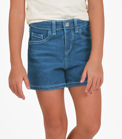 Conjunto Menina Infantil Blusa com Shorts Trick Bege
