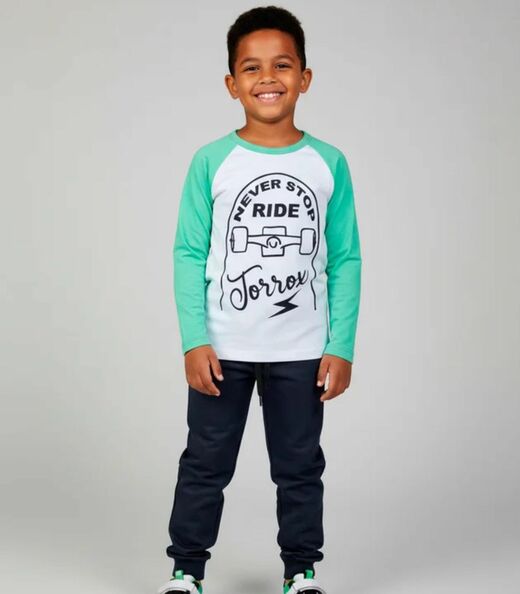Image_Conjunto Infantil Menino Meia Estação Keki Boys Verde