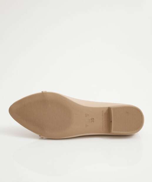 Sapatilha Feminina Bico Fino Nara Martins Bege