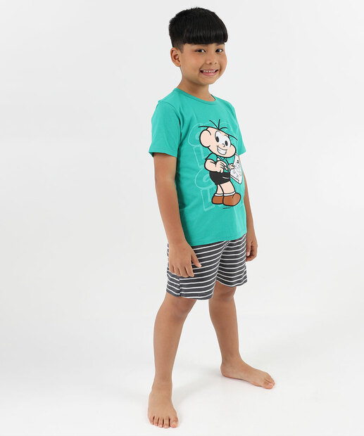 Image_Pijama Infantil Cebolinha Turma da Mônica Tam 4 a 12 Verde