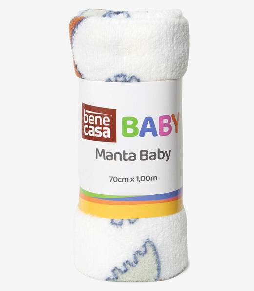 Manta Infantil Microfibra Bene Casa Azul