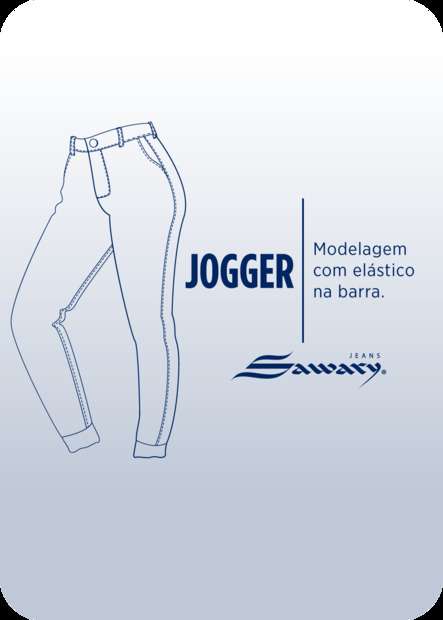 Calça Sarja Sawary Jogger - 277146