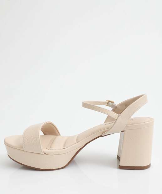 Sandália Feminina Meia Pata Bebecê Bege