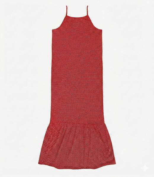 Vestido Longo Feminino Estampado Select Vermelho
