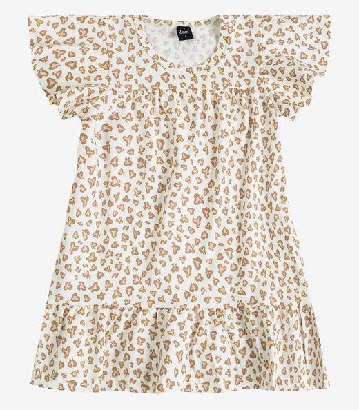 Vestido Infantil Com Manga Godê Select Rosa