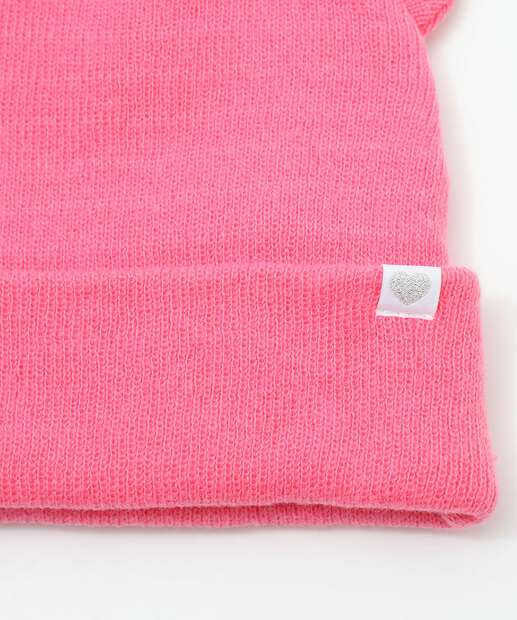 Touca Infantil Detalhe Orelhinha Marisa Tam 4 a 8 Rosa