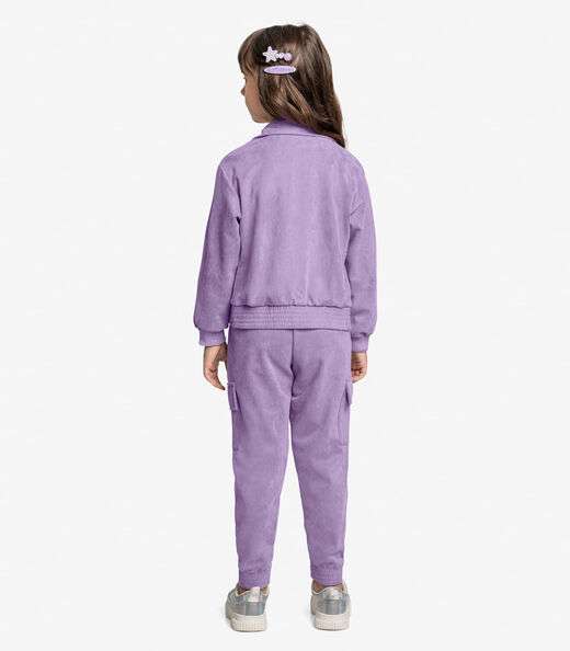 Calça Infantil Feminino Jogger Trick Nick Roxo